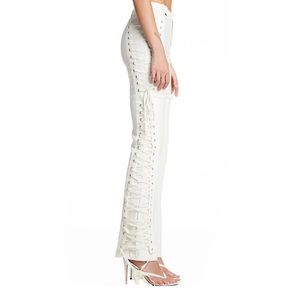 I.AM.GIA White Lace-Up Pants